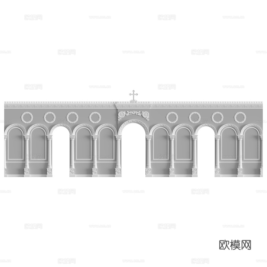 圣像屏风2号3d模型下载