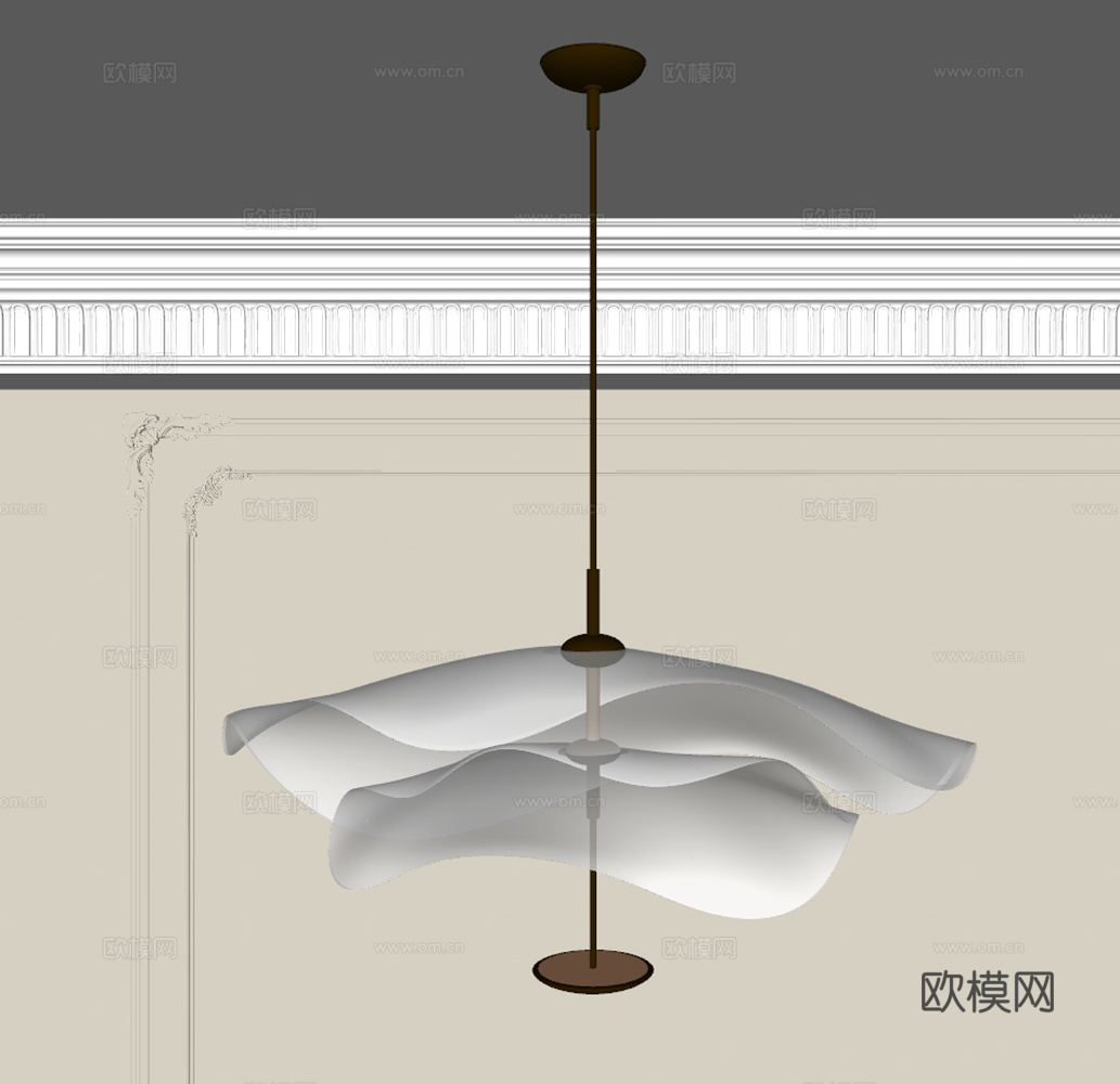 餐厅吊灯 艺术吊灯 奶油风吊灯 书房吊灯 卧室吊灯su模型