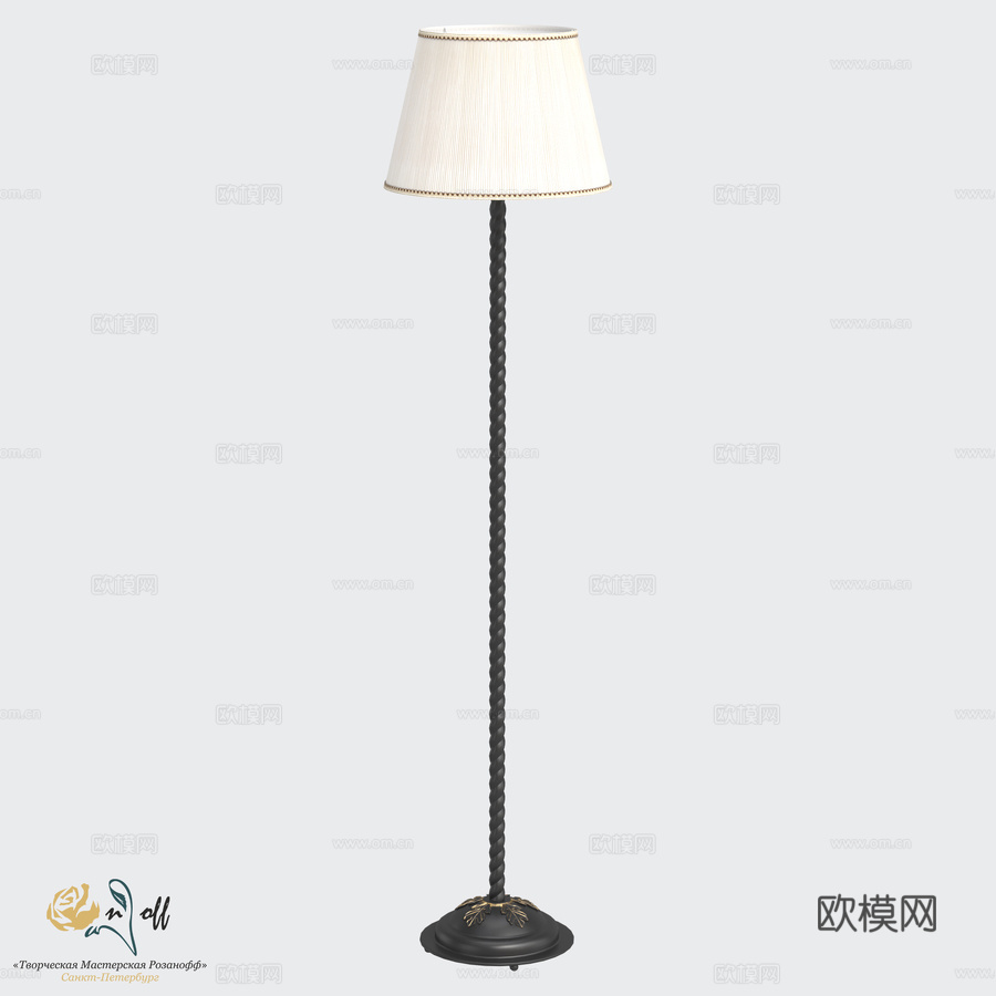 落地灯锻造 RS157 1P3d模型下载