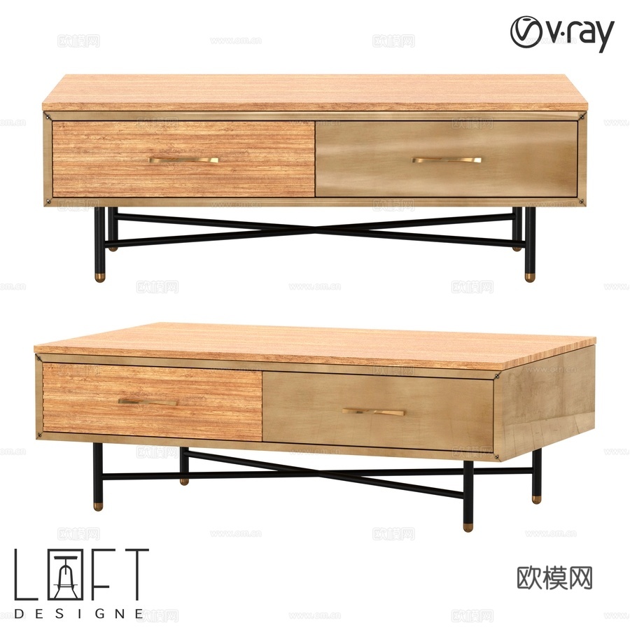 咖啡桌 LoftDesigne 6709 型号3d模型下载