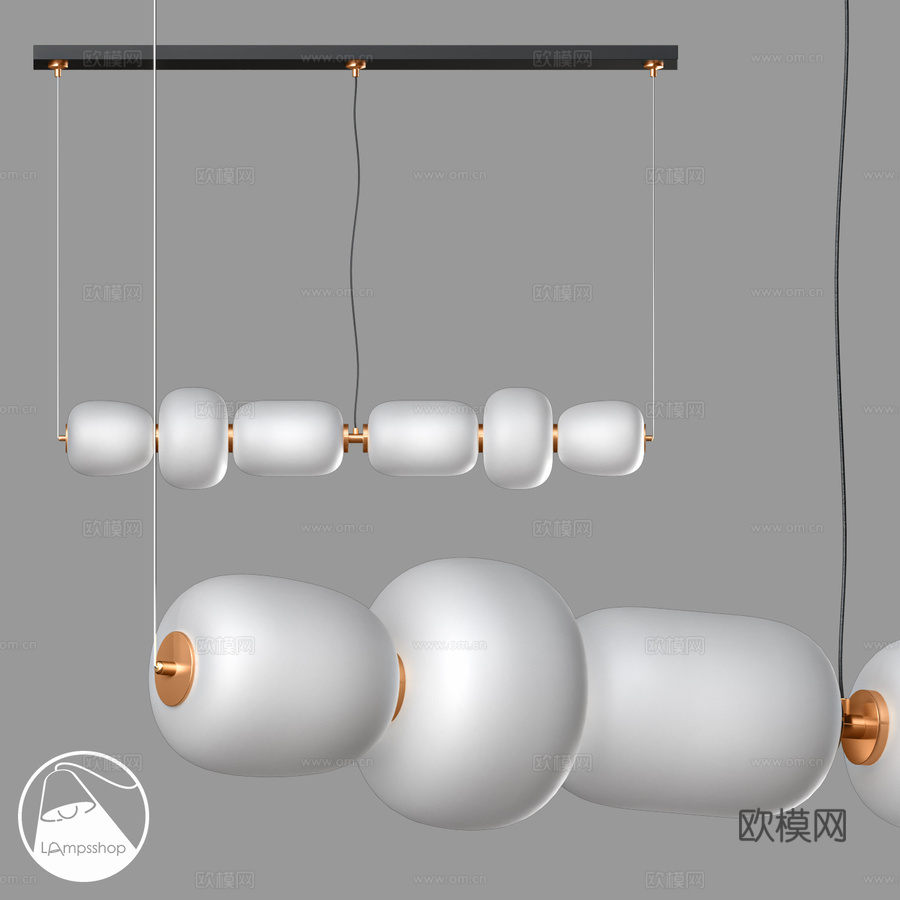 LampsShop.ru L1842 布伦佐线吊灯3d模型下载