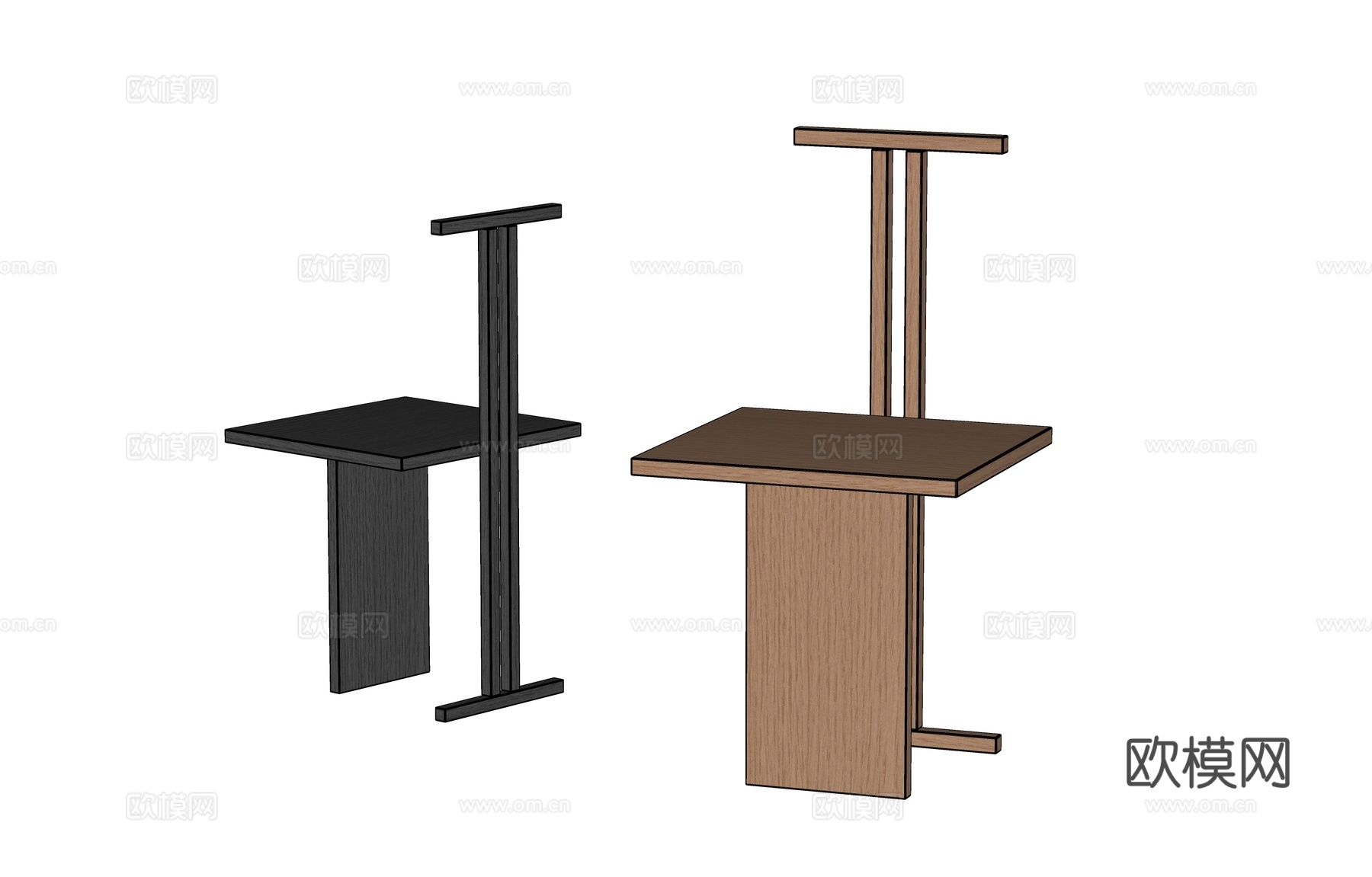 现代单椅su模型