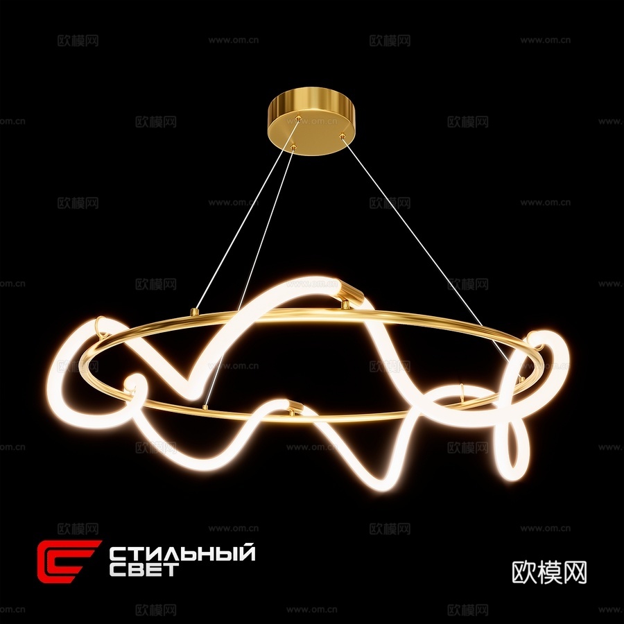 HAUBER 800 时尚灯具3d模型下载