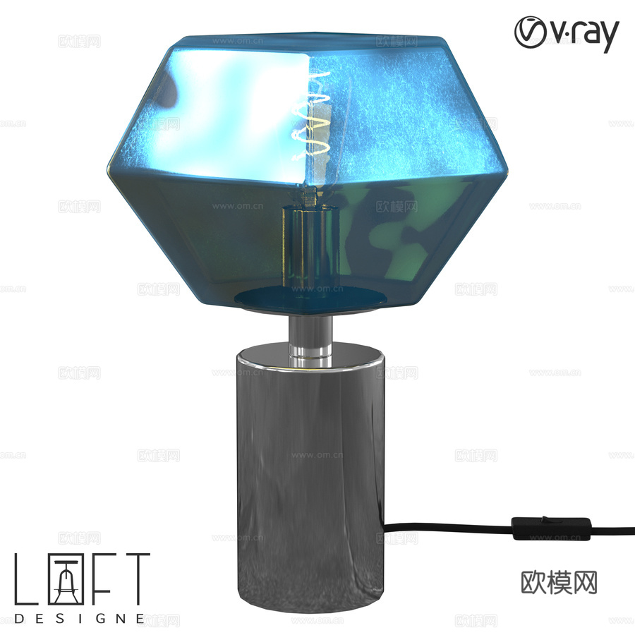 台灯 LoftDesigne 8445 型号3d模型下载