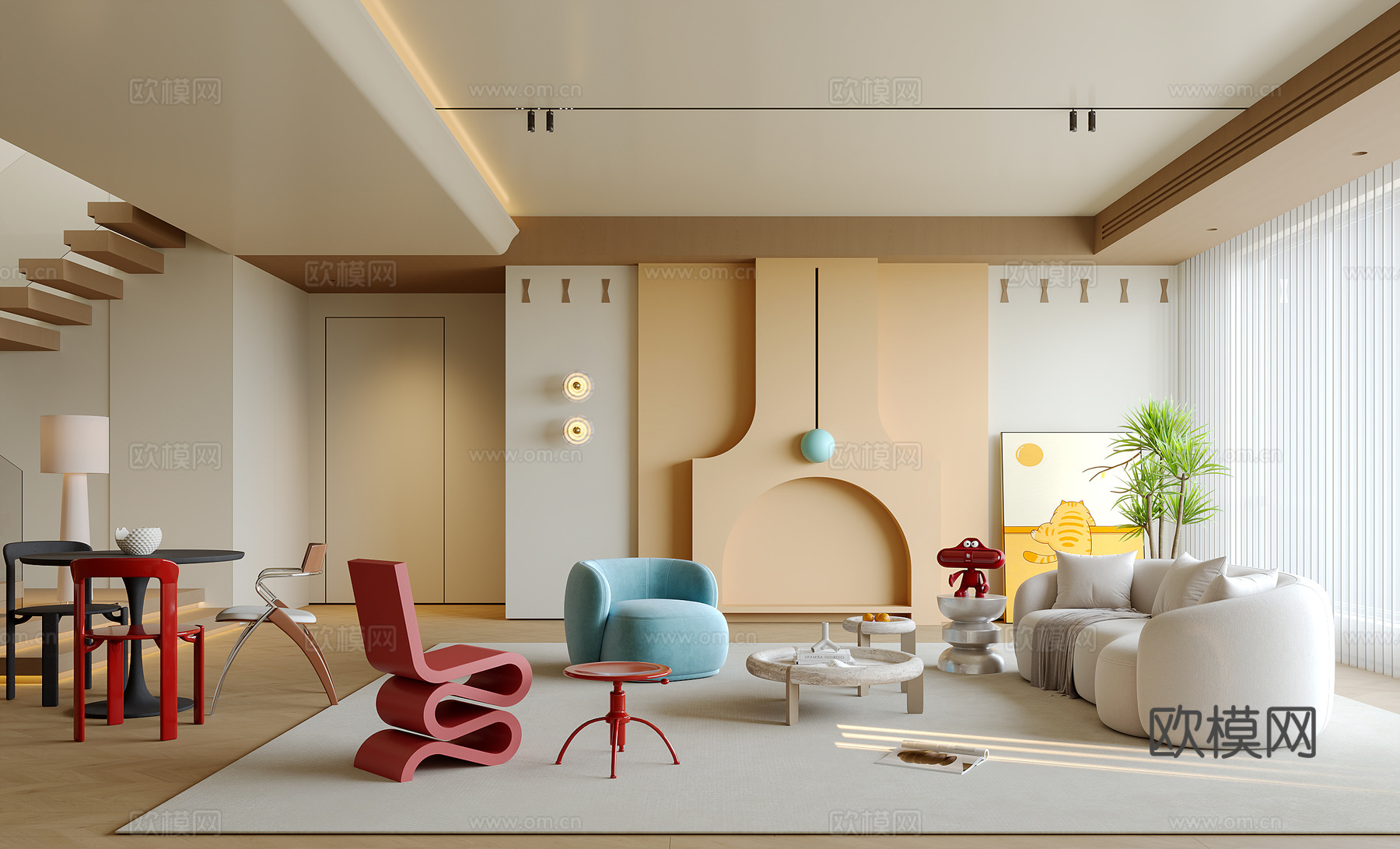 多巴胺客餐厅su模型