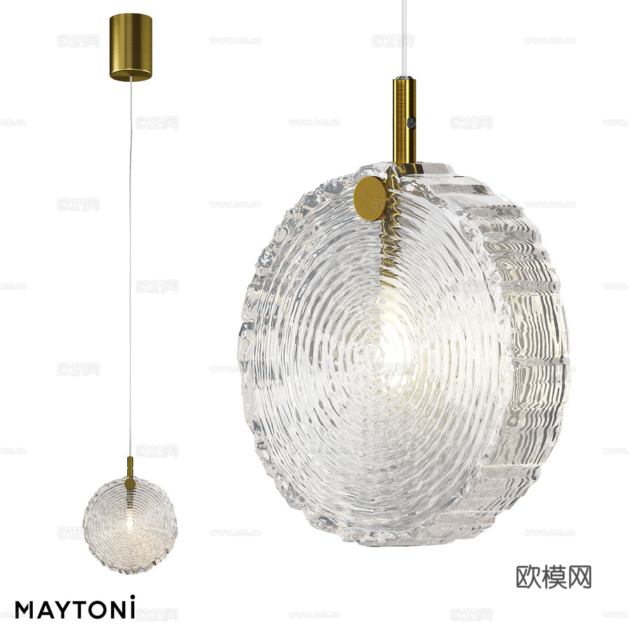 冰封吊灯 MOD254PL-01BS3d模型下载