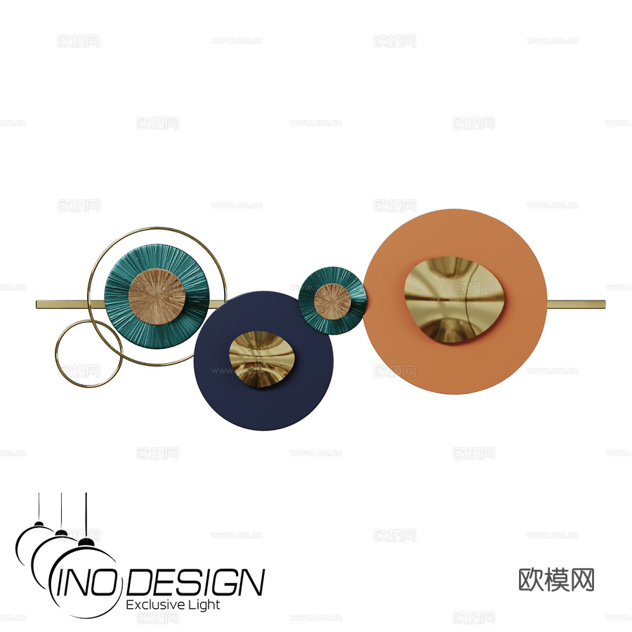 OM 墙面艺术品 Inodesign 百合3d模型下载