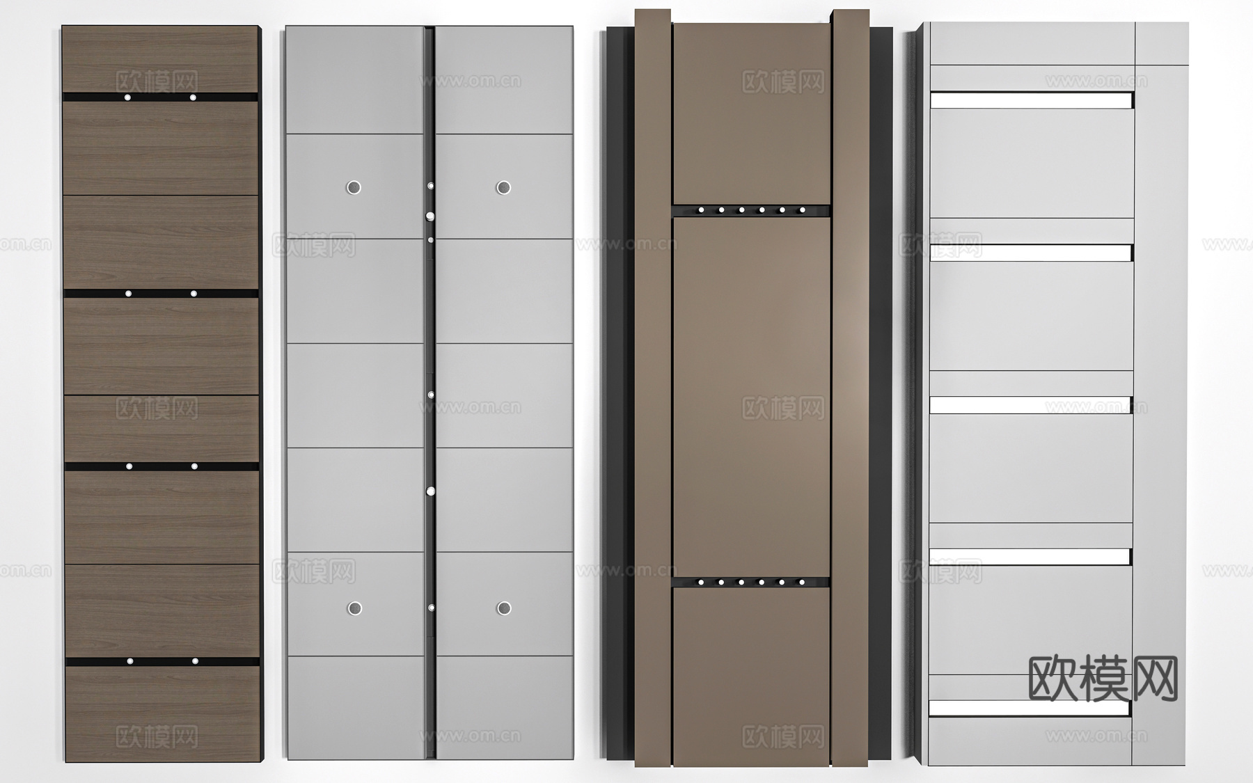 现代过道吊顶 集成吊顶 工装吊顶su模型