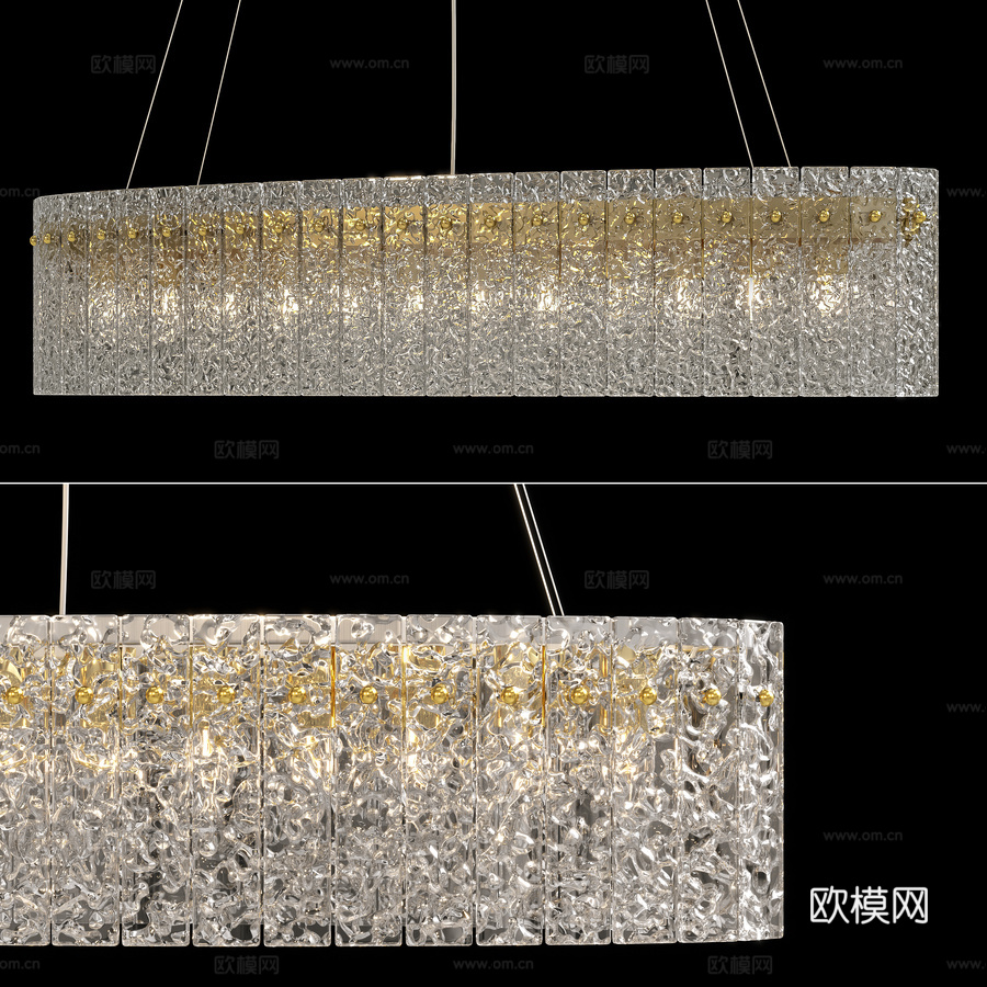 OM水晶豪华枝形吊灯OVIEDO SP12 L12003d模型下载