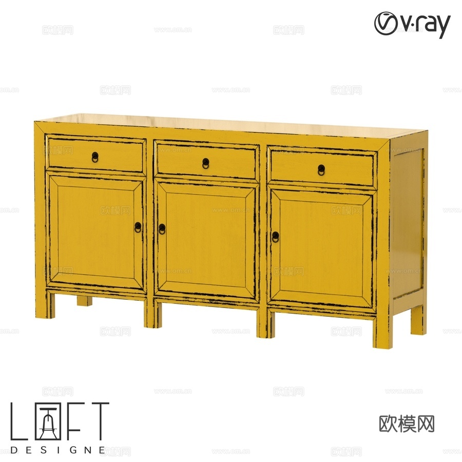 抽屉柜 LoftDesigne 80471 型号3d模型下载