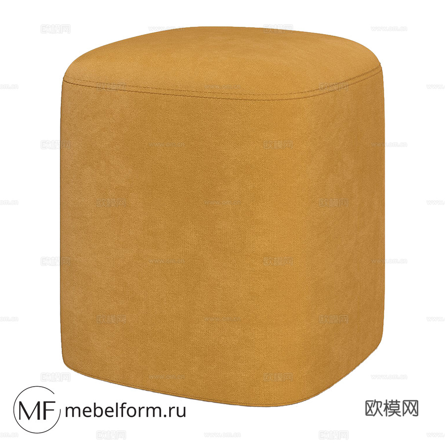 OM草编墩墩轻量版3d模型下载