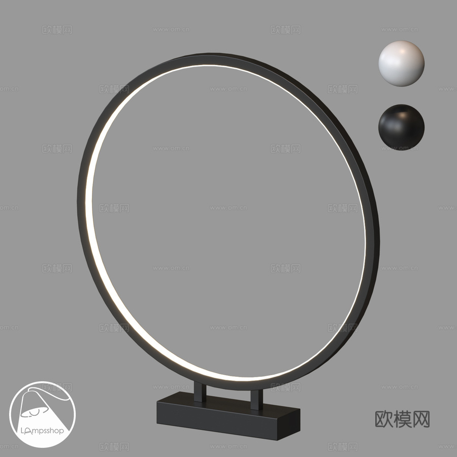 LampsShop.ru NL5070 环形台灯3d模型下载