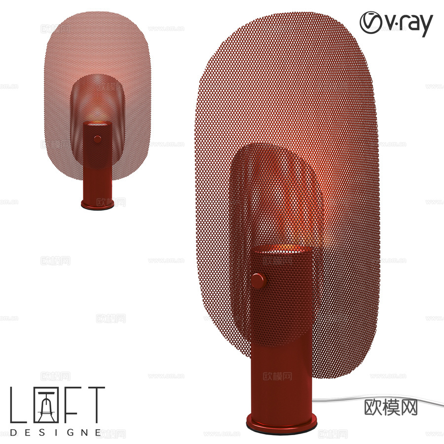 台灯 LoftDesigne 8449 型号3d模型下载