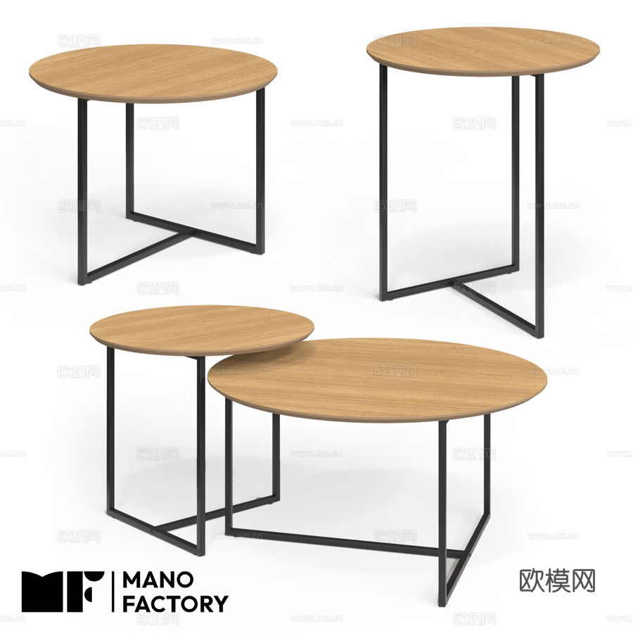 (OM) EVAN茶几及茶几来自MANO3d模型下载