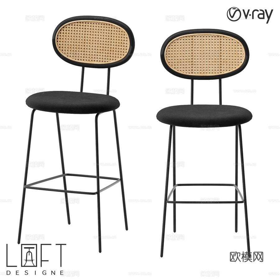 吧凳 LoftDesigne 39304 型号3d模型下载
