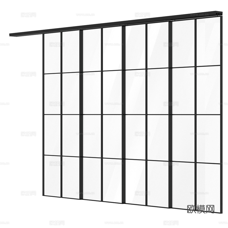OM室内隔断隐形之门 瀑布款3d模型下载
