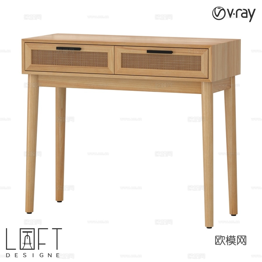 Console LoftDesigne 82755型号3d模型下载