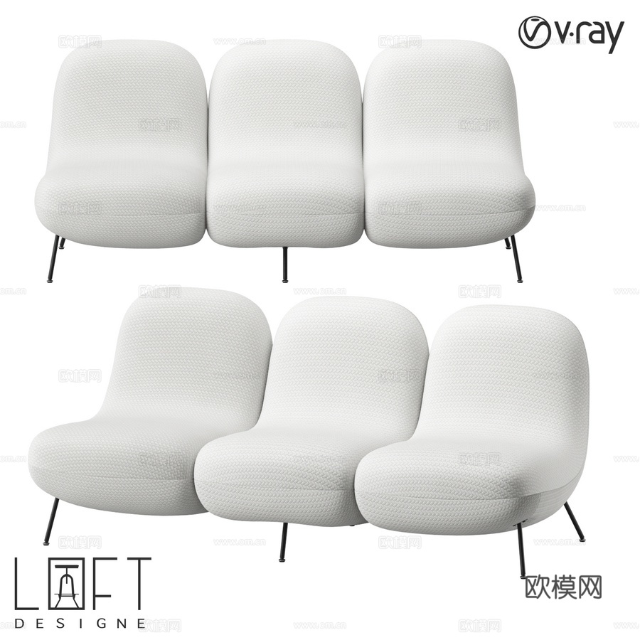 LoftDesigne沙发38304款3d模型下载