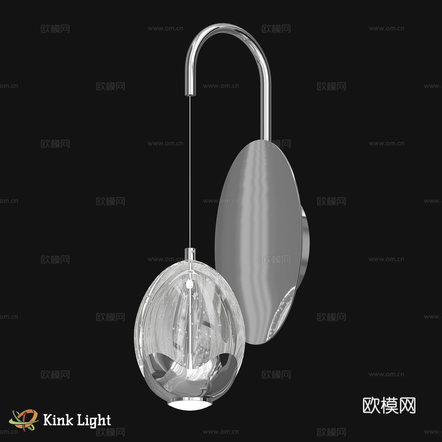 壁灯 Bertie 铬 07866.02 OM3d模型下载