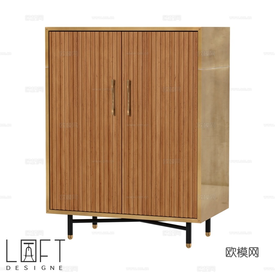 LoftDesigne 7098型号抽屉柜3d模型下载