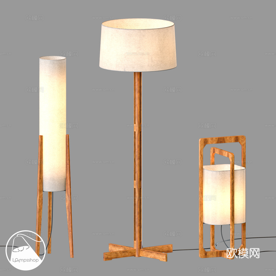 LampsShop.ru T6156 落地灯 Copse L3d模型下载