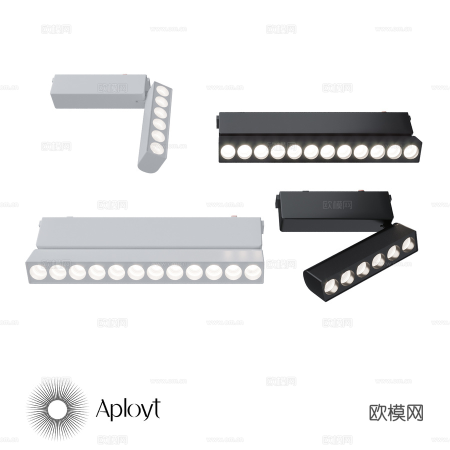 轨道灯 APL.01023d模型下载