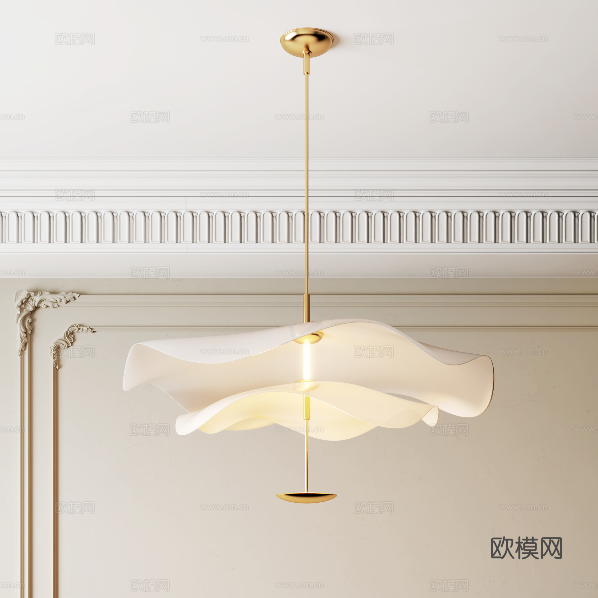 餐厅吊灯 艺术吊灯 奶油风吊灯 书房吊灯 卧室吊灯su模型