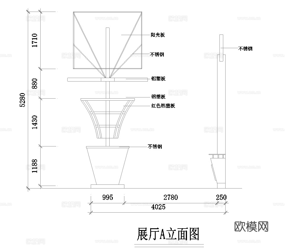 40平食品公司展览展台 最新施工图 3d模型 效果图合集cad施工图cad施工图