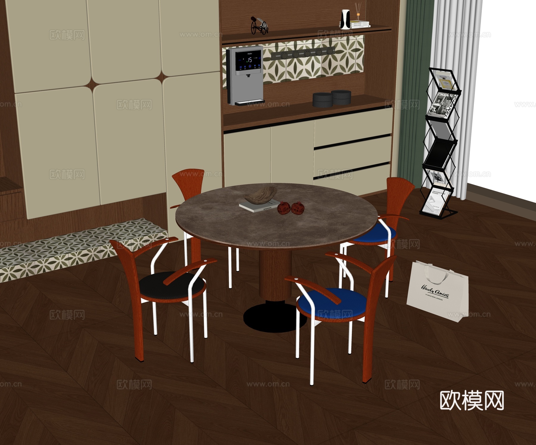 包豪斯餐厅su模型