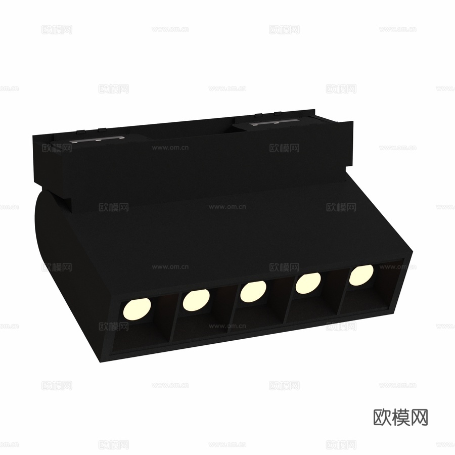 超薄轨道灯 ZeepDeep 平面灯，旋转款3d模型下载