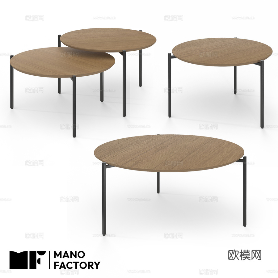 (OM) MANO FACTORY WILLIAM咖啡桌3d模型下载