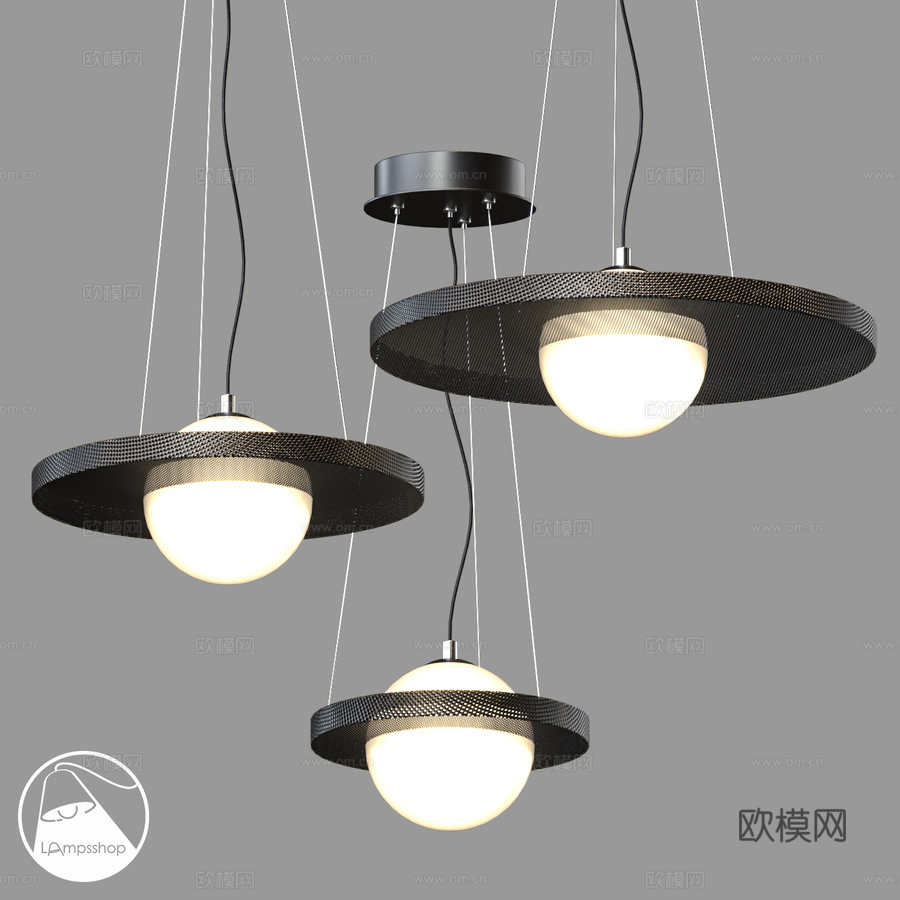LampsShop.ru PL3250 土星吊灯3d模型下载