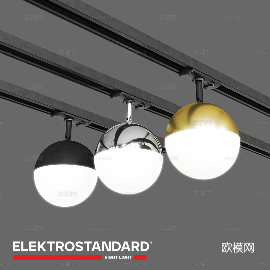 OM 单相 LED 轨道灯 Elektrostandard3d模型下载