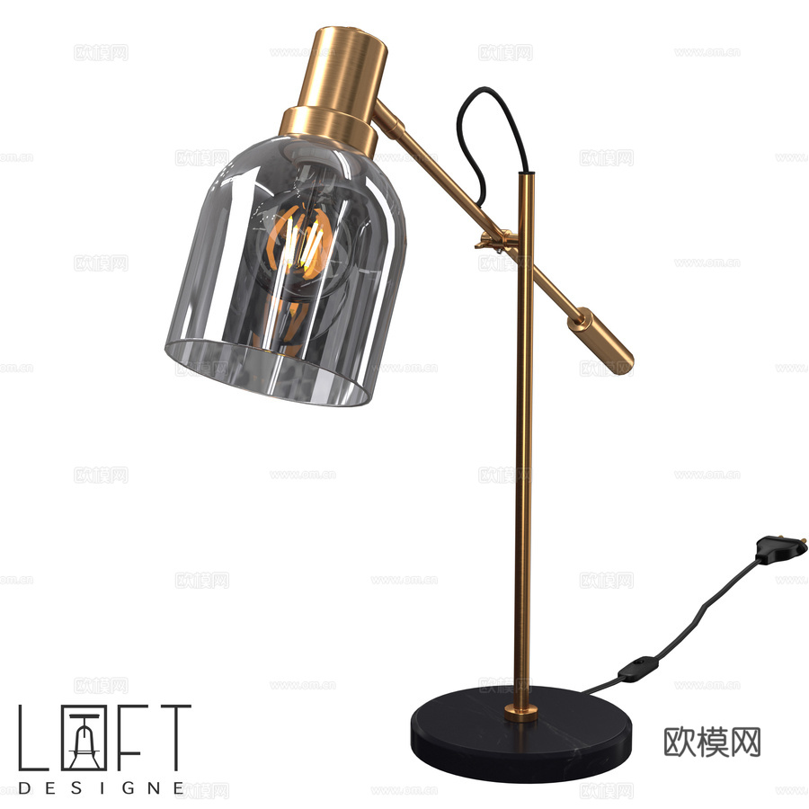 台灯 LoftDesigne 8432 型号3d模型下载