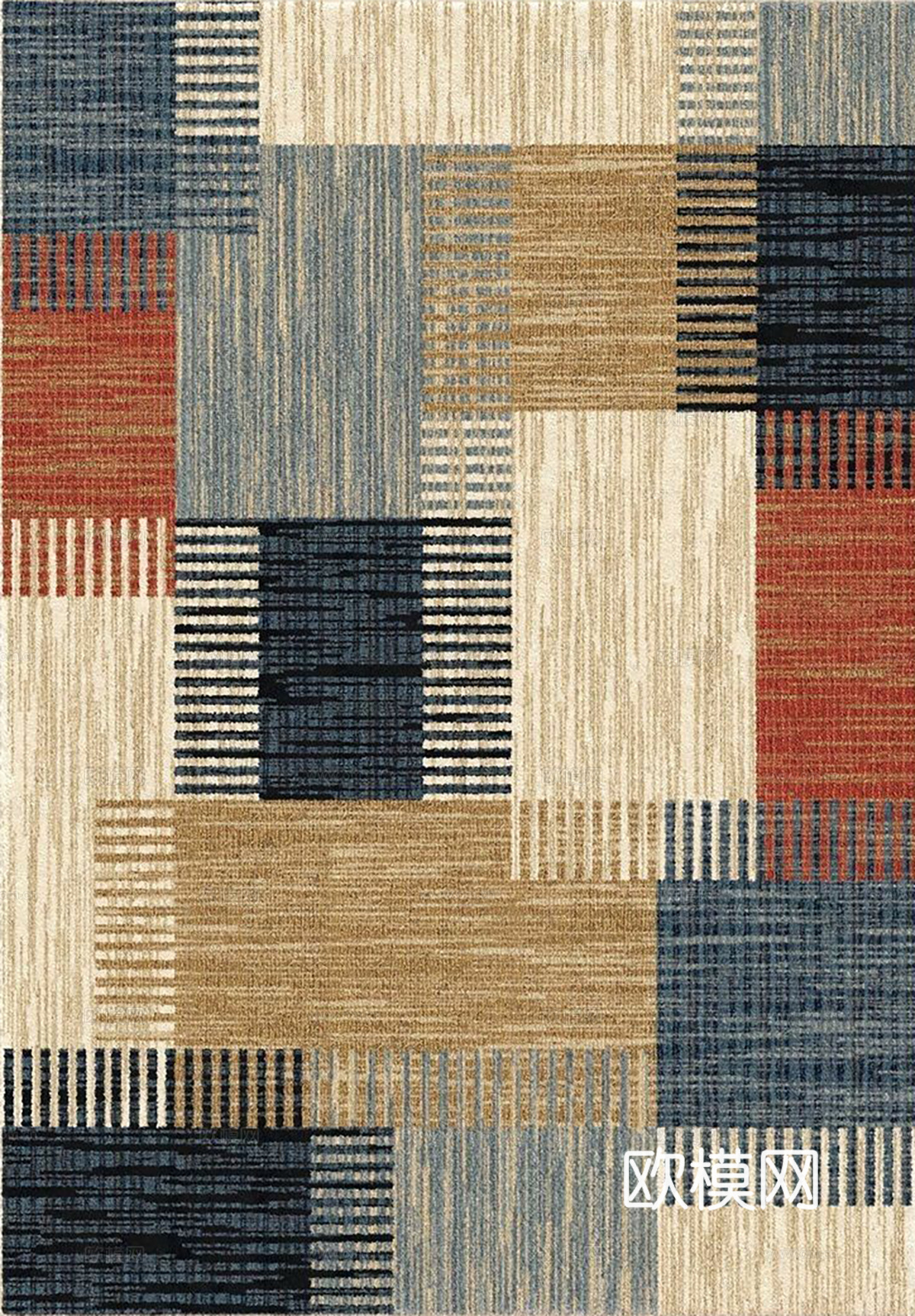 无缝彩色几何地毯