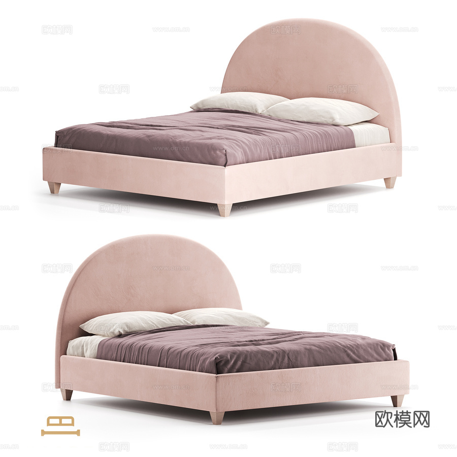 OM床 Luna3d模型下载