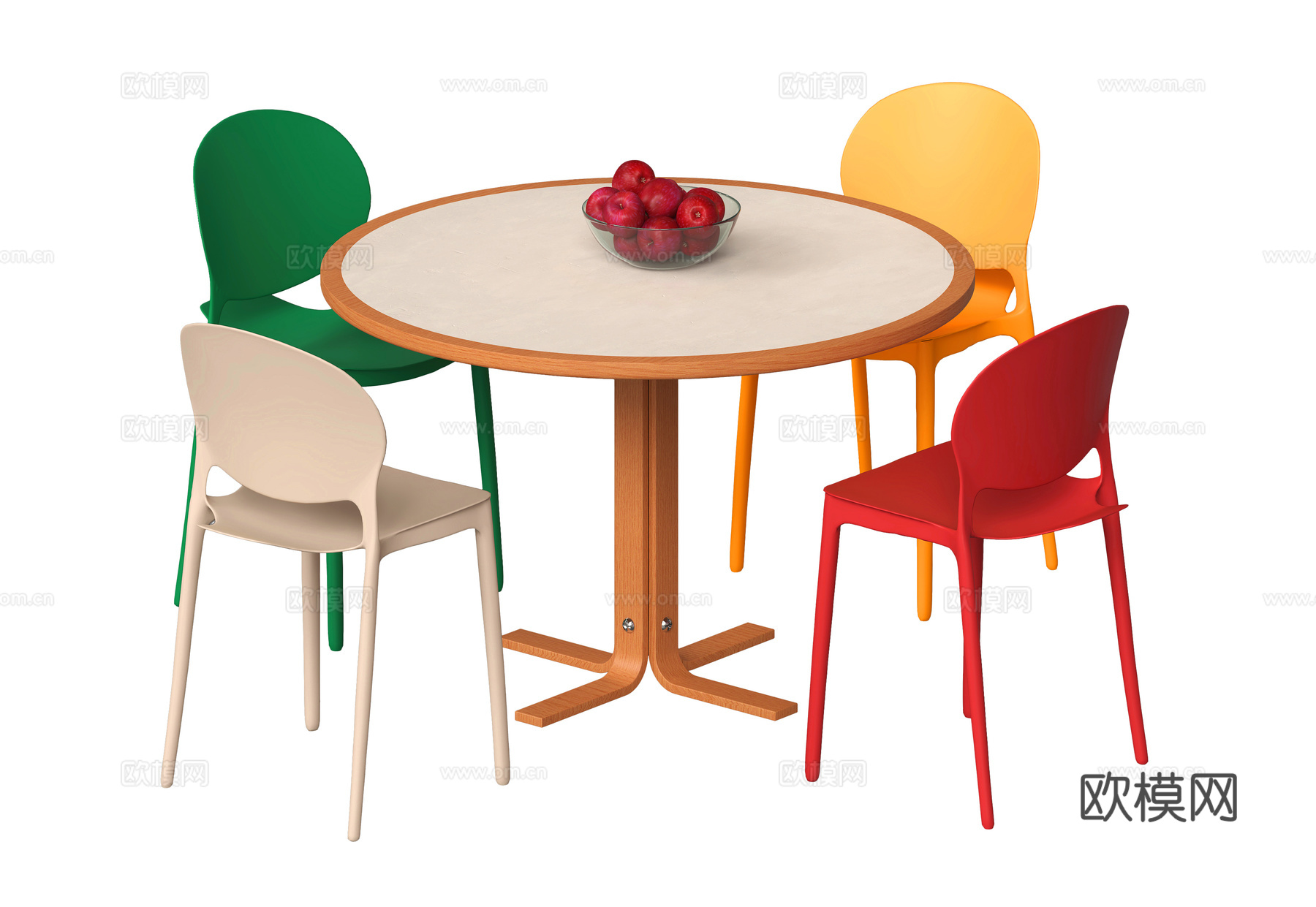 现代餐桌椅su模型