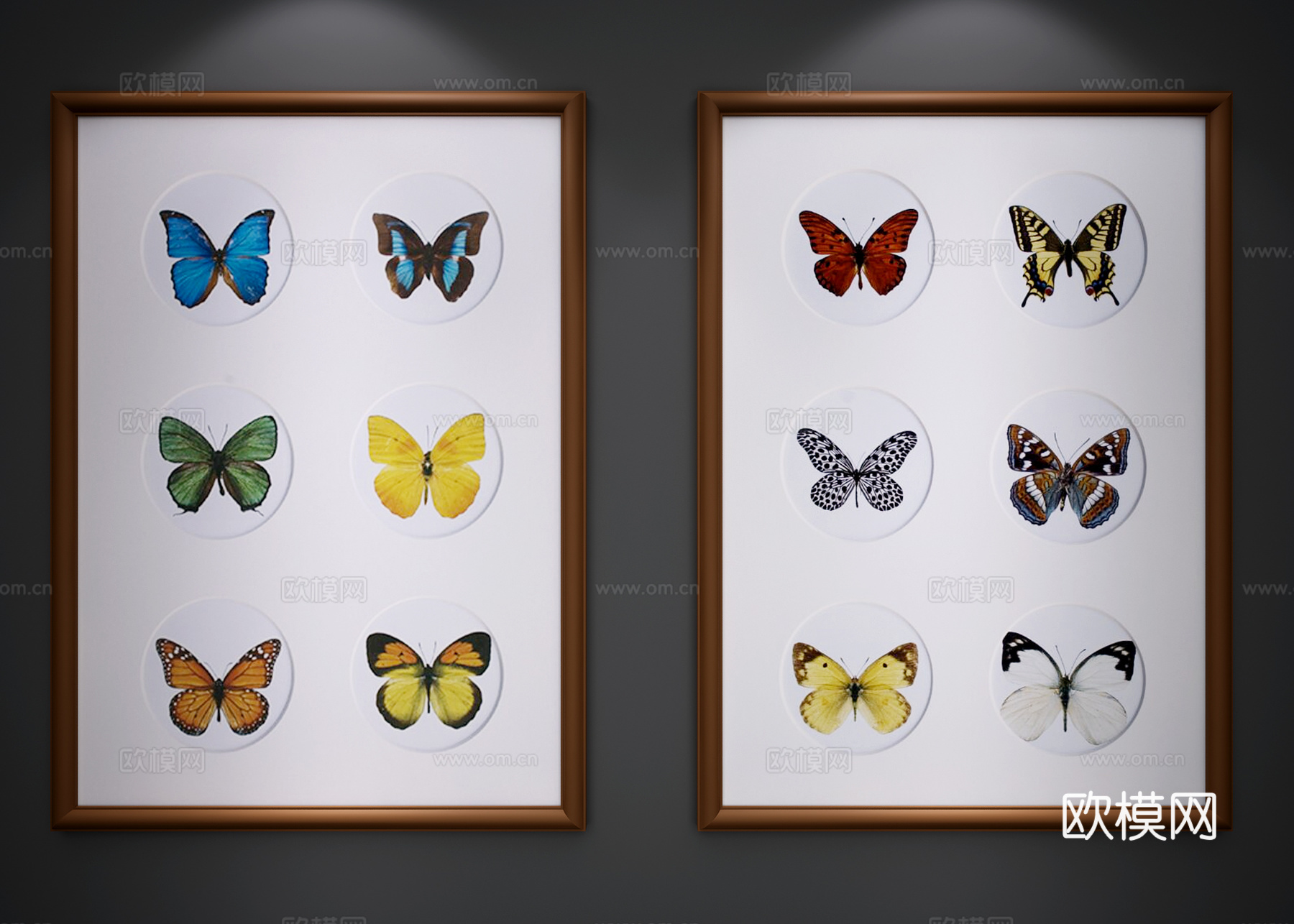 现代挂画3d模型下载（渲染图2）