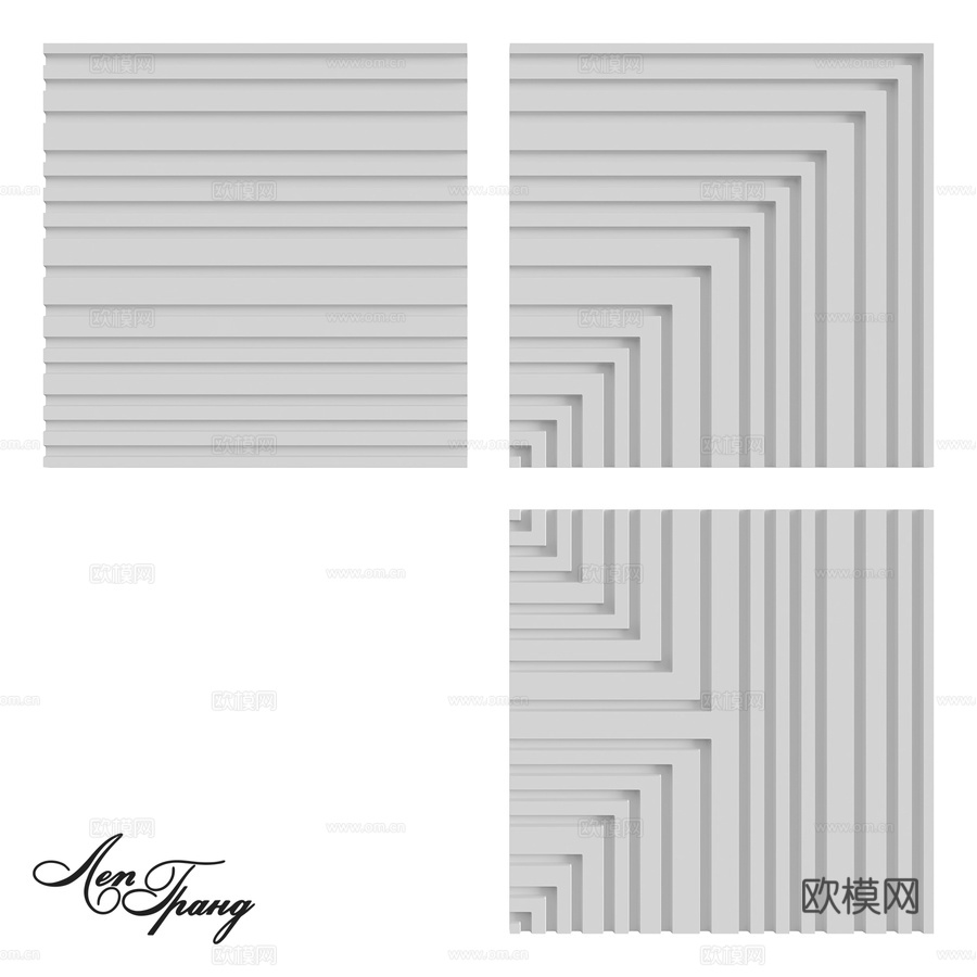 3D面板 No. 293-295 LepGrand3d模型下载