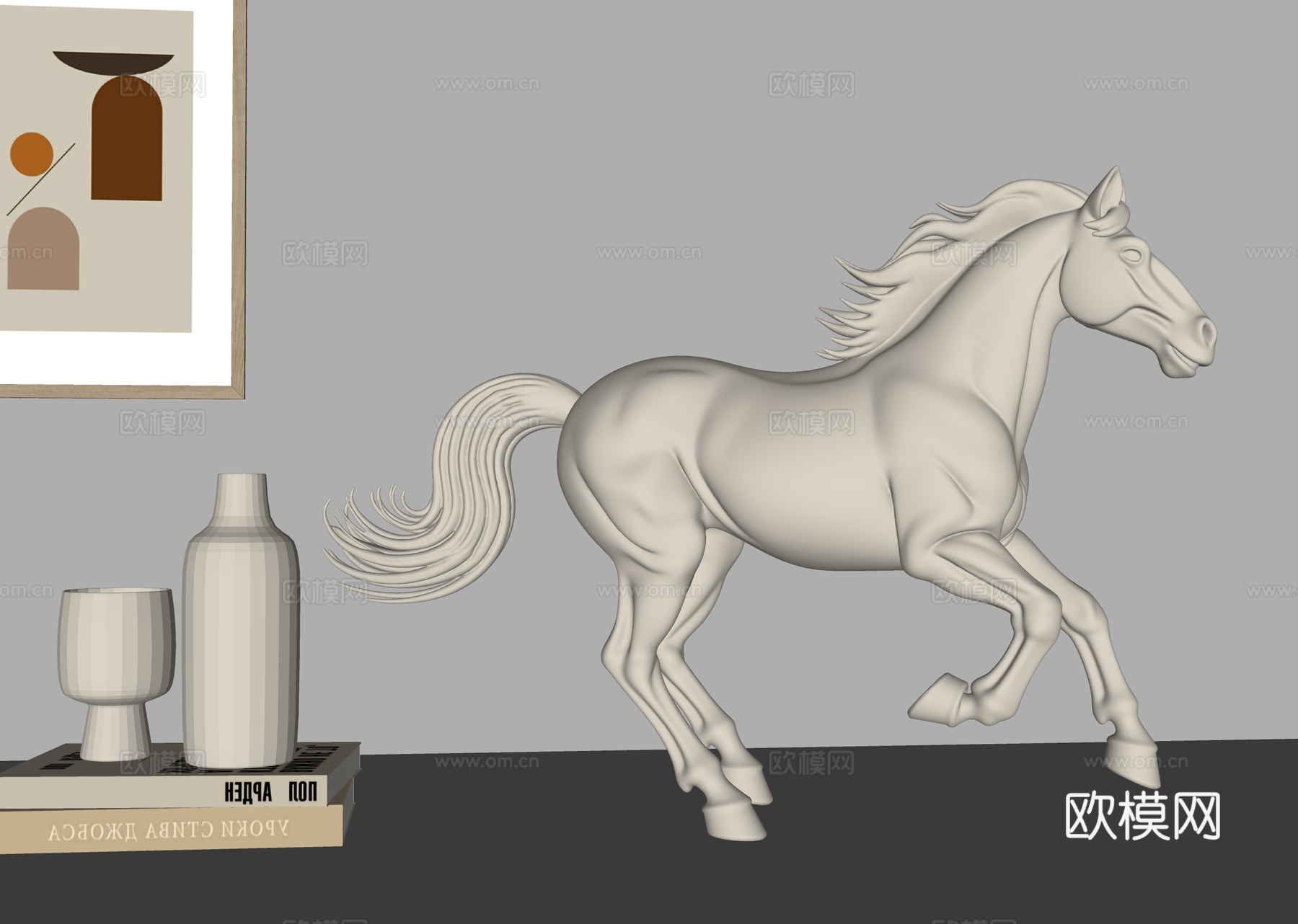 马 马雕塑  动物雕塑 景观雕塑 城市雕塑 马摆件 艺术装置su模型