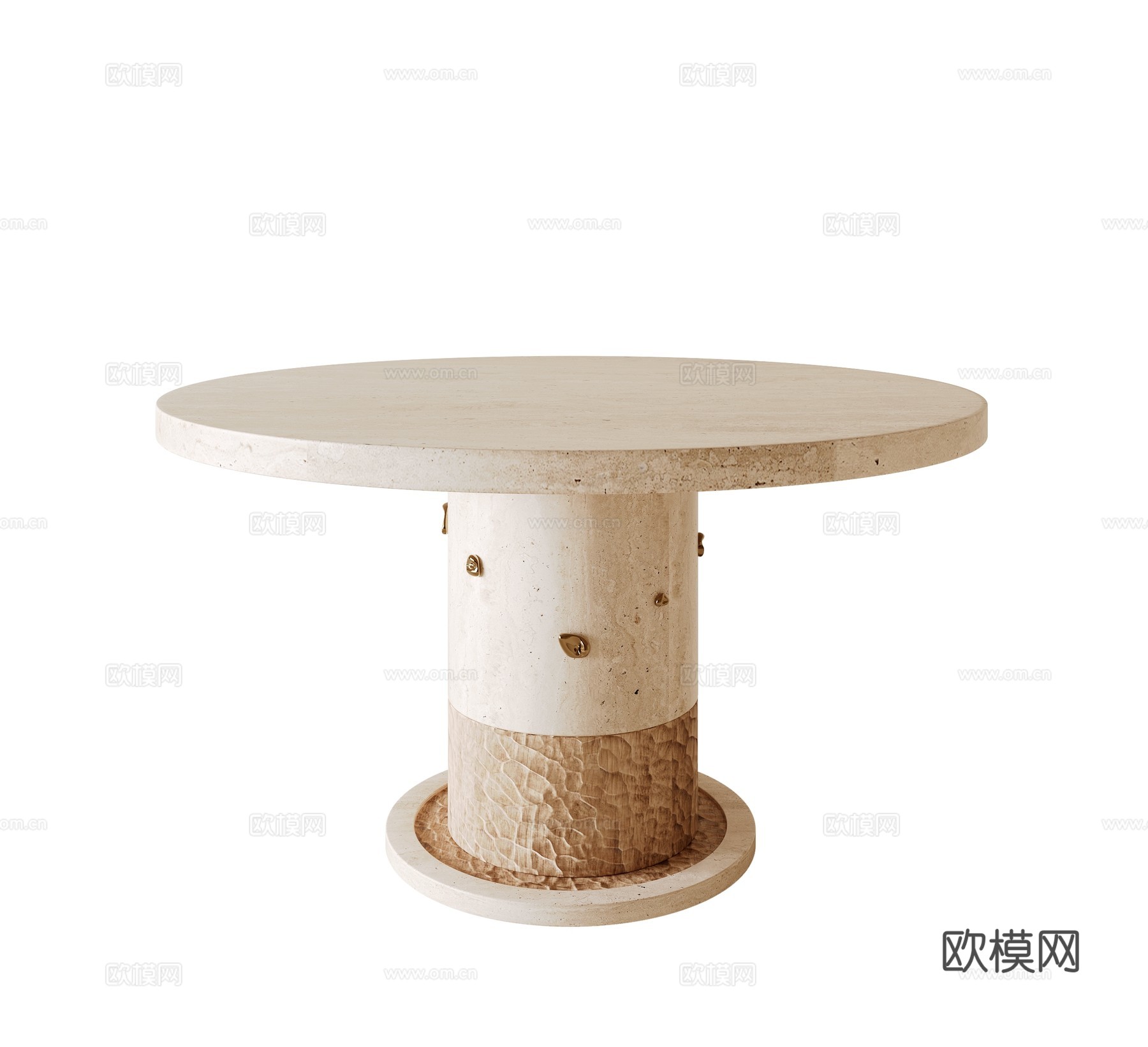 意式轻奢餐桌su模型