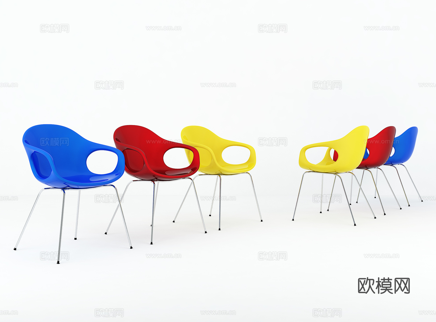 现代休闲椅3d模型