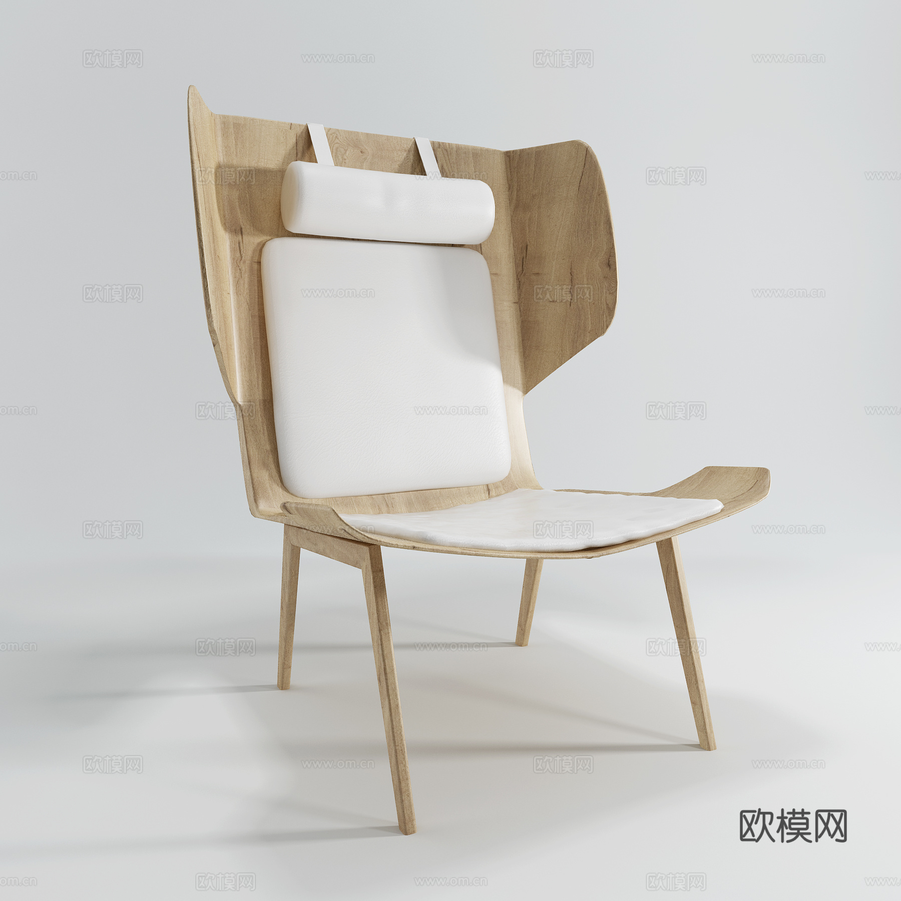 现代休闲椅 椅子 单椅3d模型下载（渲染图1）