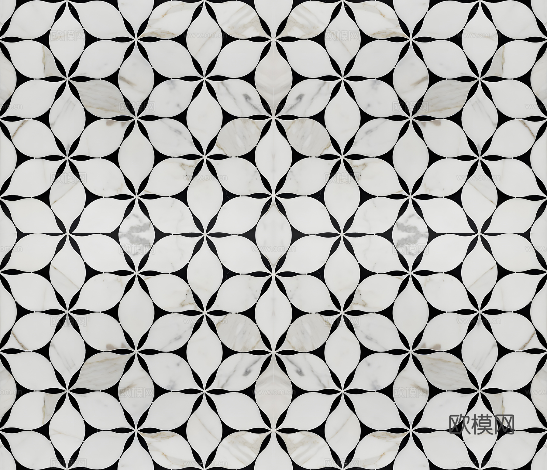 地面无缝大理石小花砖贴图