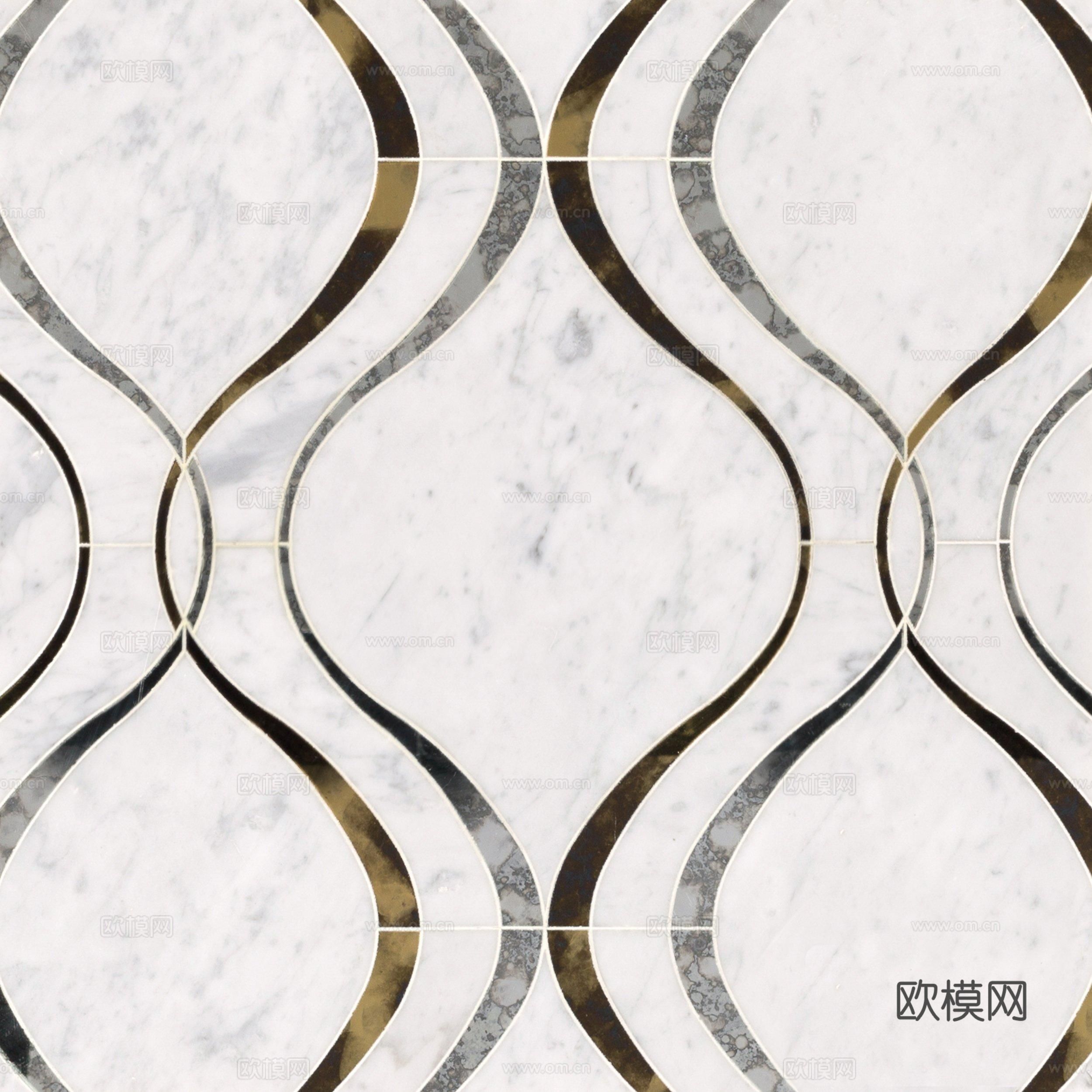 地面无缝大理石小花砖贴图