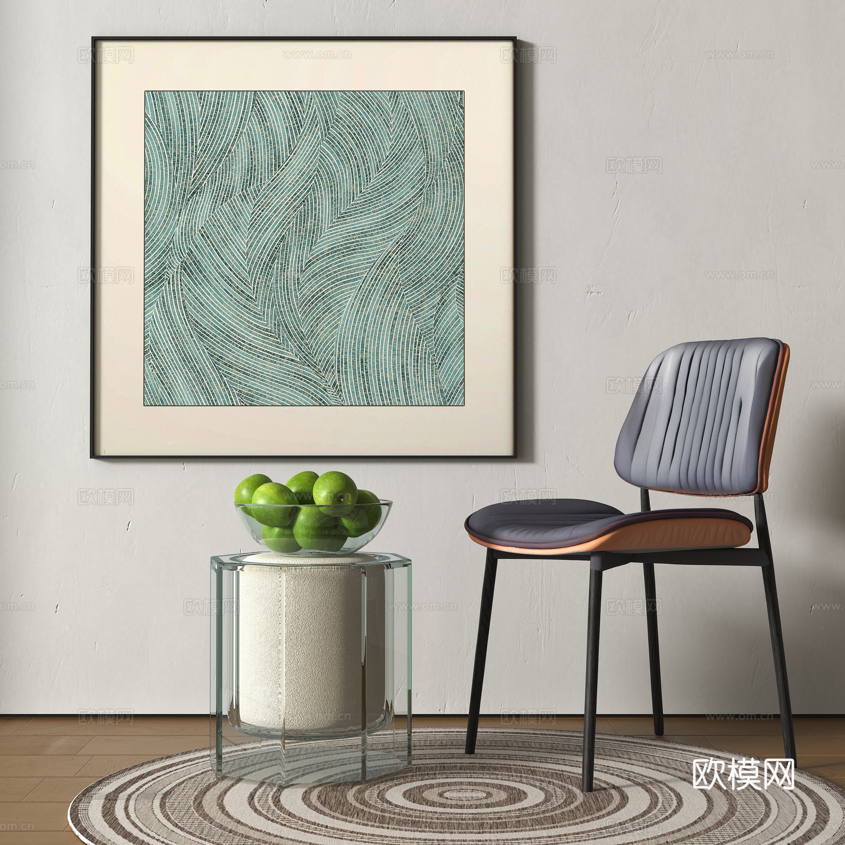 现代单椅3d模型下载