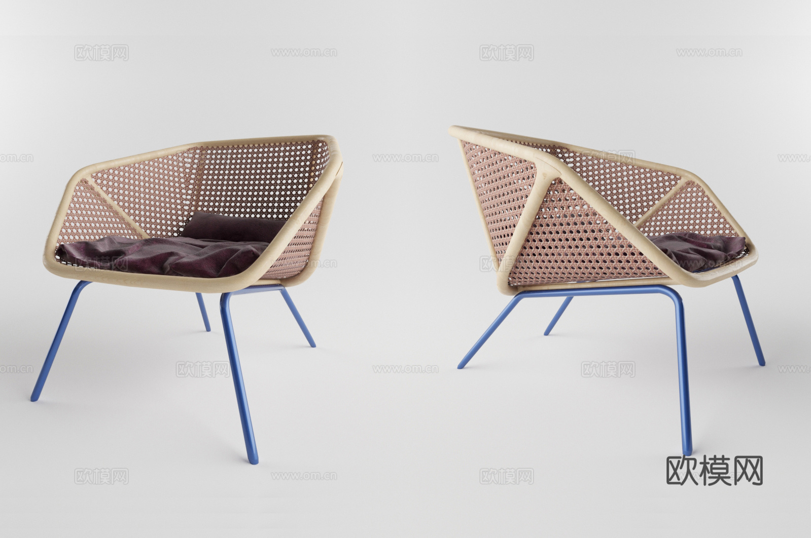 现代休闲椅子模型3d模型下载（渲染图1）