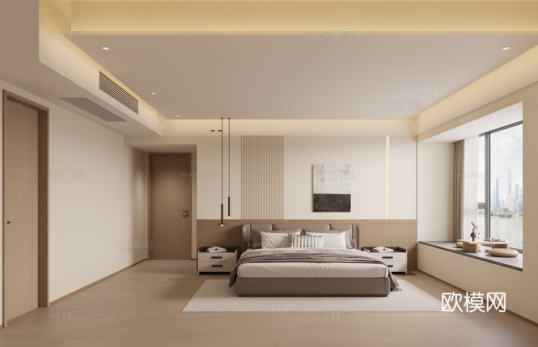 雅居乐大平层施工图及效果图（简约风格）cad施工图