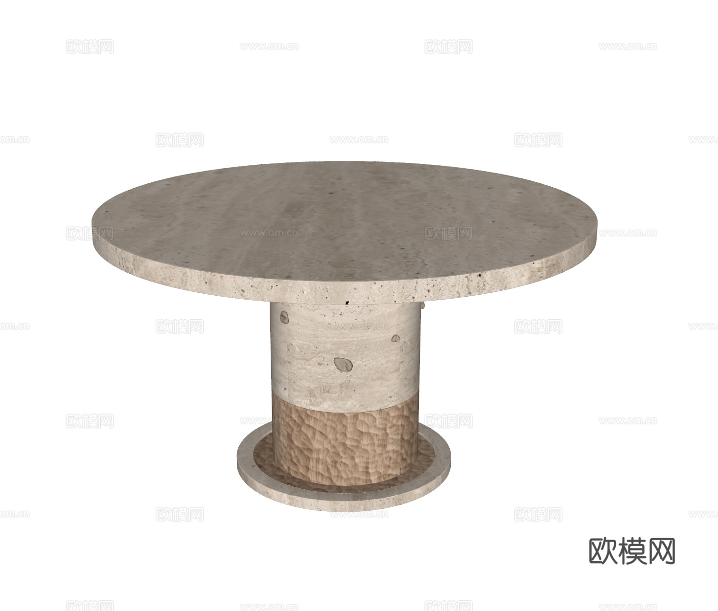 意式轻奢餐桌su模型