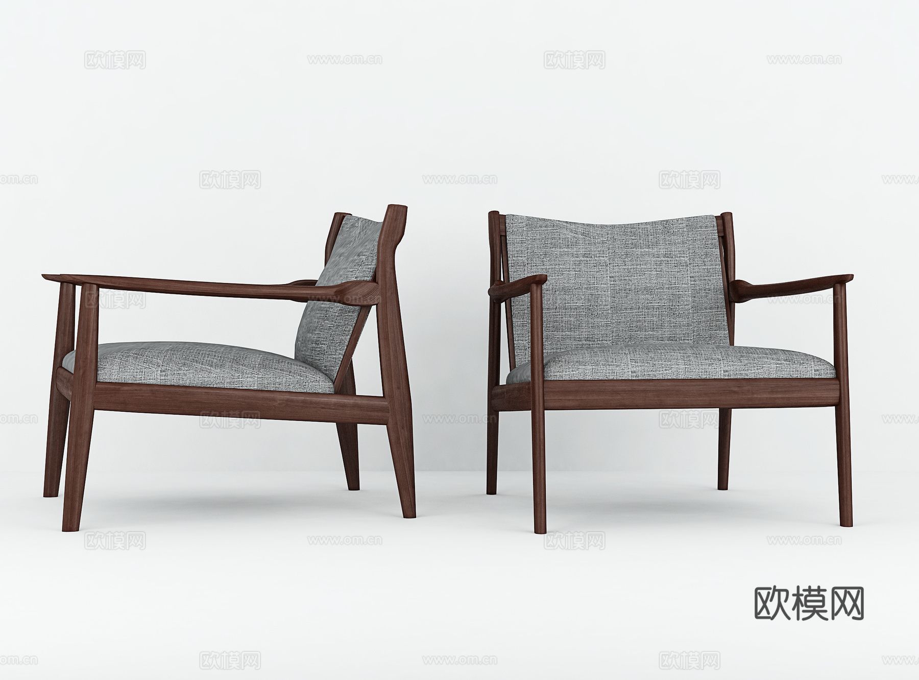 新中式椅子模型3d模型下载（渲染图1）